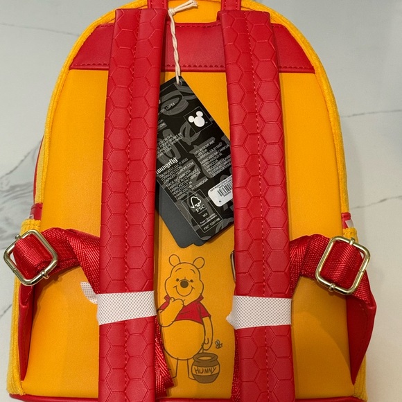 Disney Loungefly Winnie the Pooh mini Backpack, corduroy, NWT - Picture 2 of 6